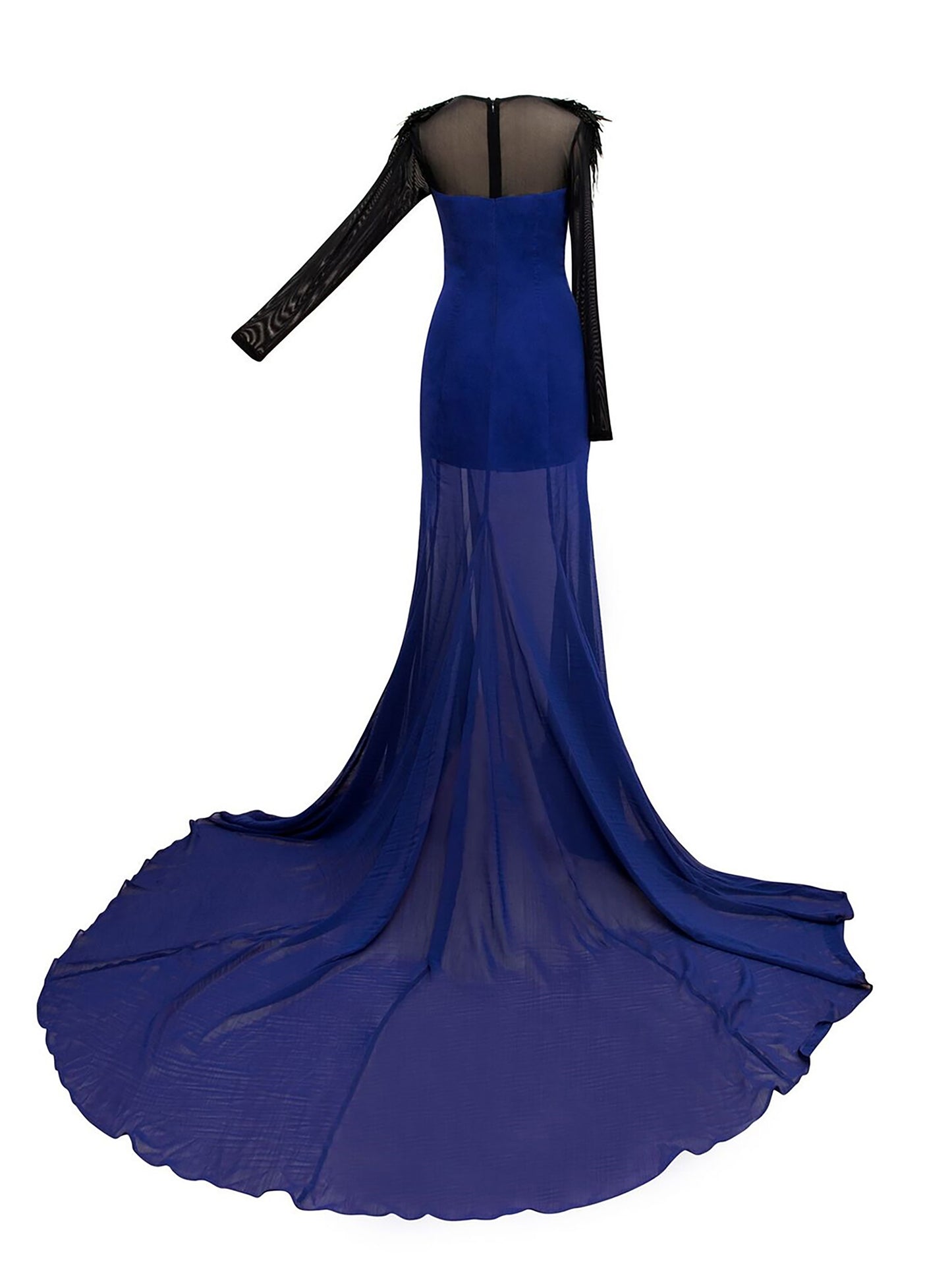 Butterfly Navy/Black Full Length Gown