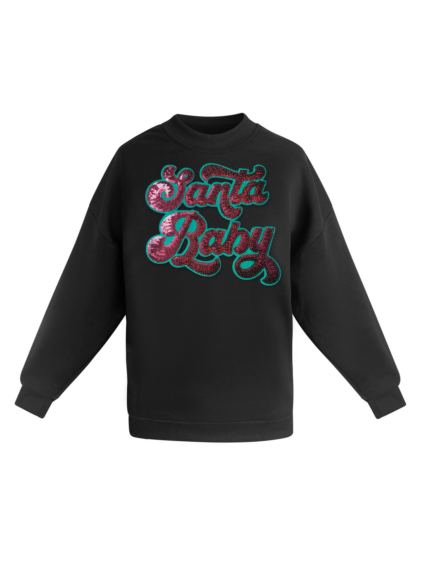 Christmas Sequin Santa Baby Sweatshirt