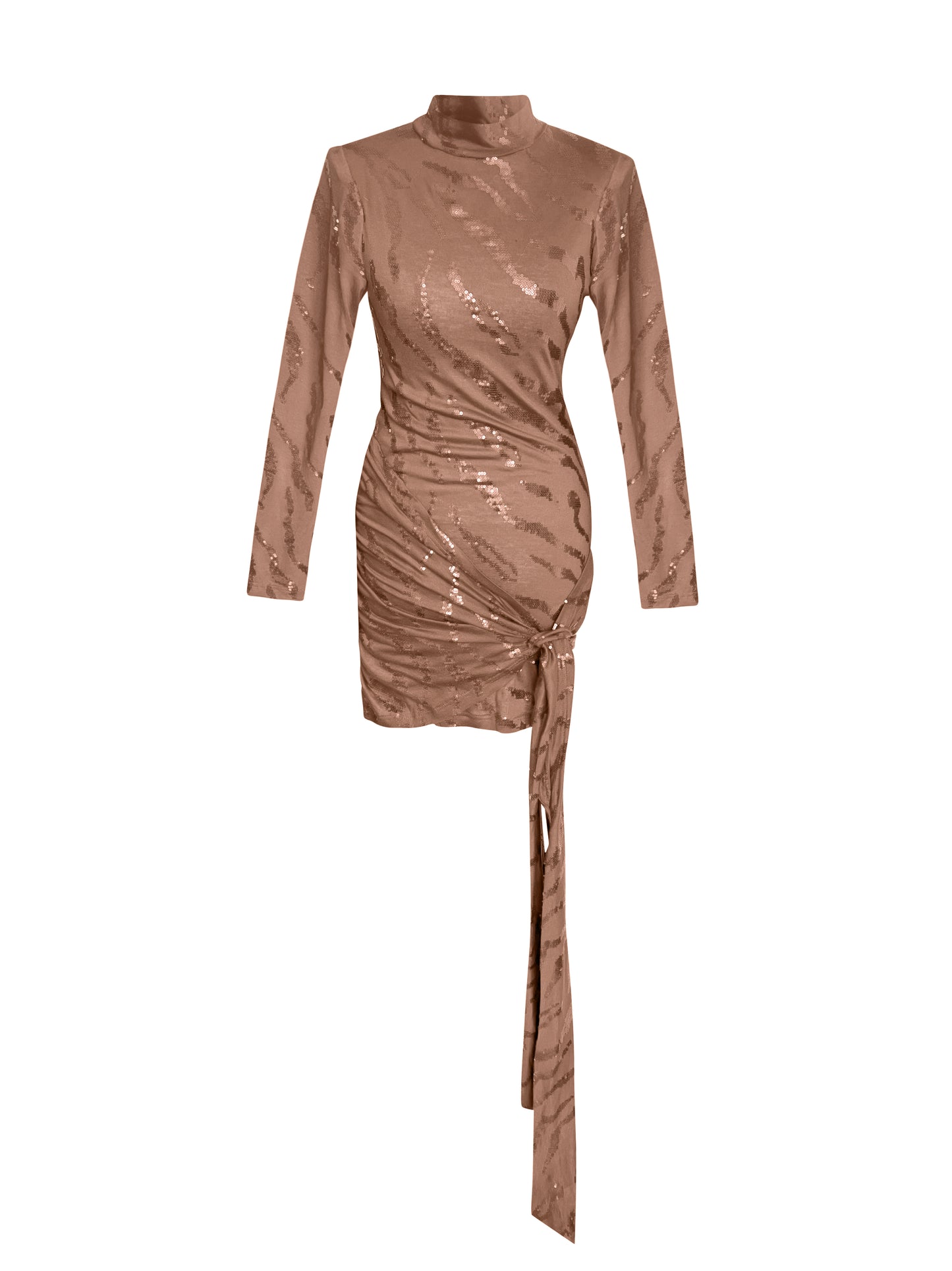 Mini Gold Seduction Evening Party Bodycon Dress