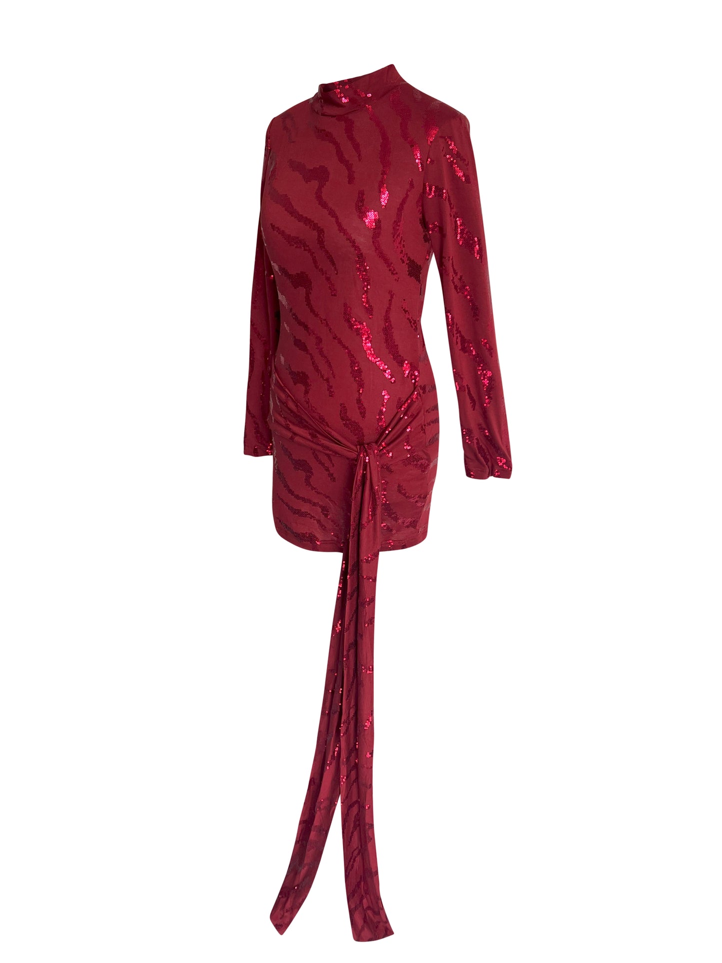 Mini Red Seduction Evening Party Bodycon Dress