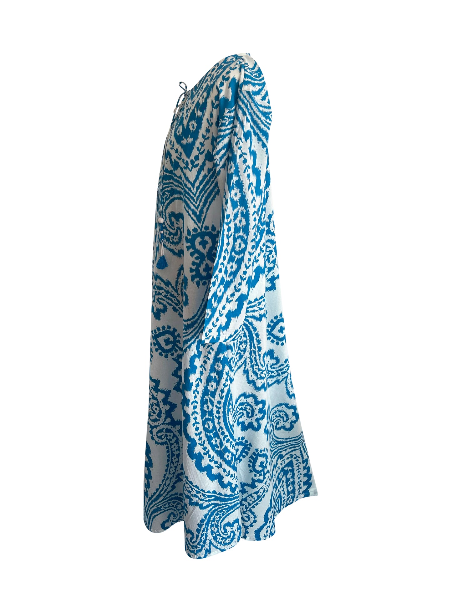 Summer Beach Vacation Holiday Greek Blue Kaftan
