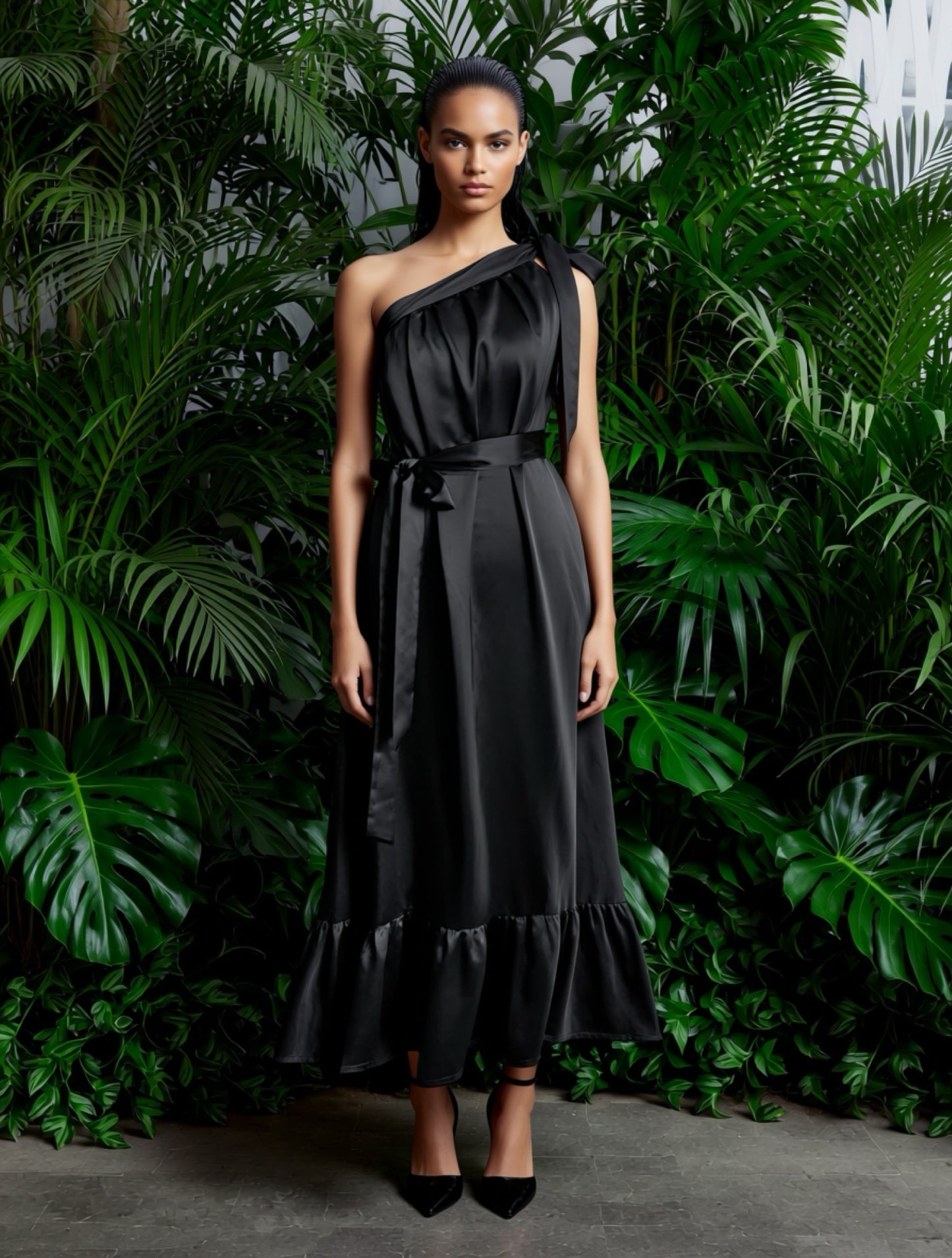 Lila Black Dress