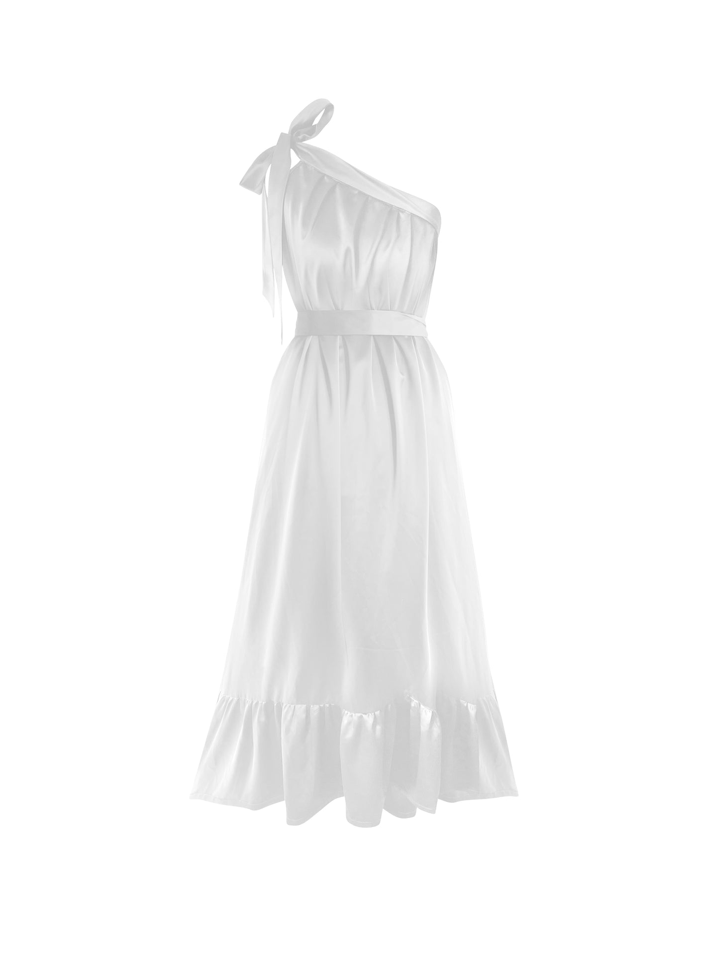 Lila White Midi