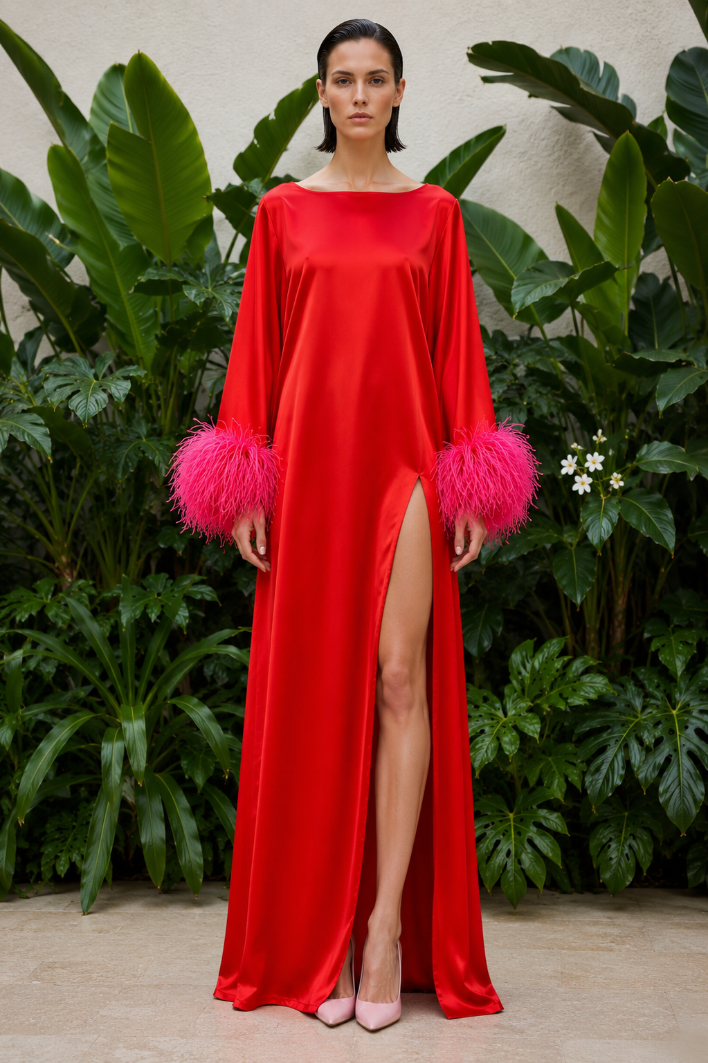 Red and Pink Island Dress