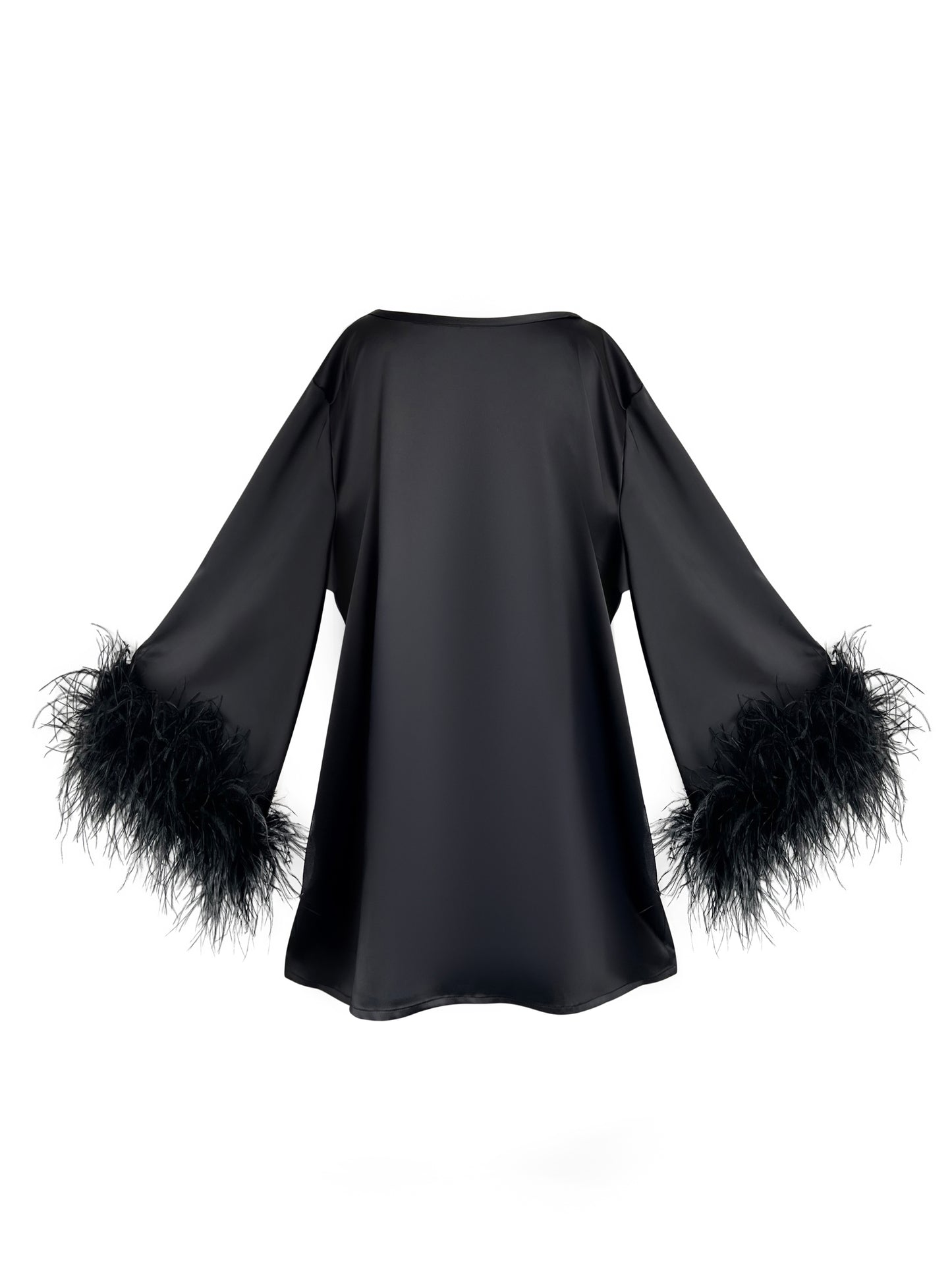 Jess Mini Little Black Party Dress With Black Sequin Flower