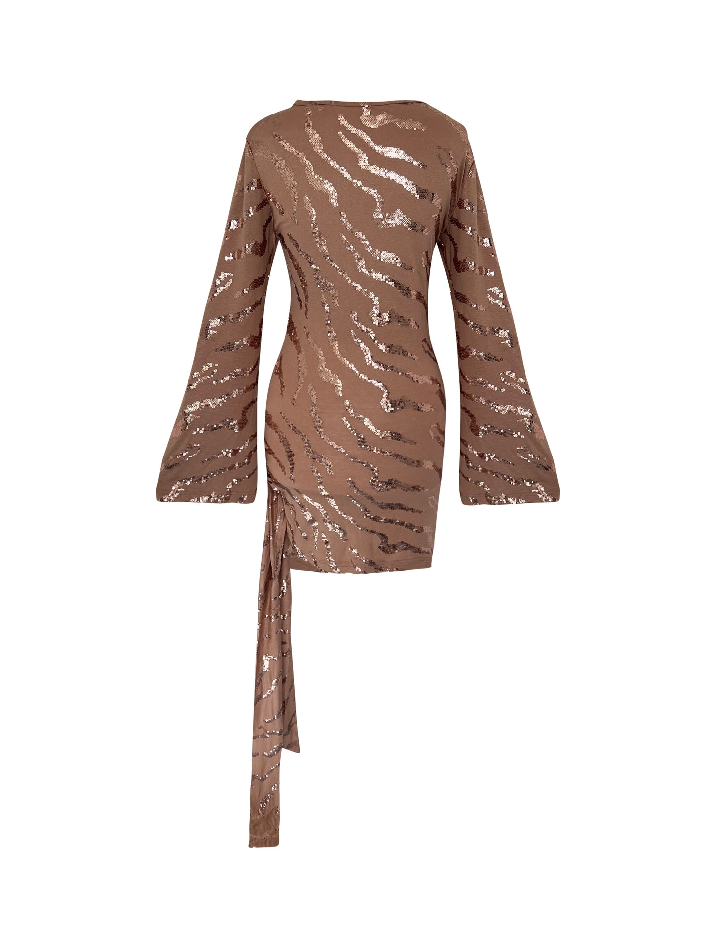 Mini Gold Sequin Bodycon Party Night Out Dress
