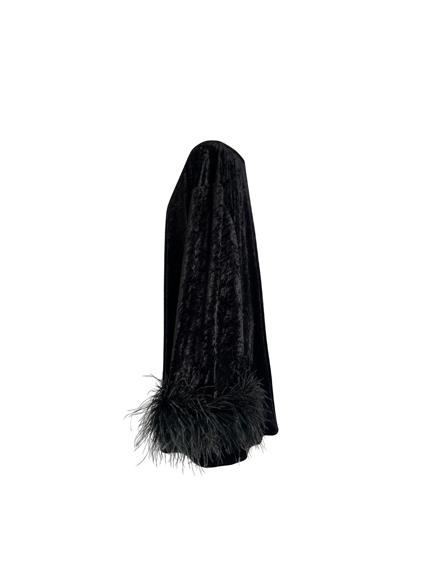 Jess Mini Little Black Velvet Dress