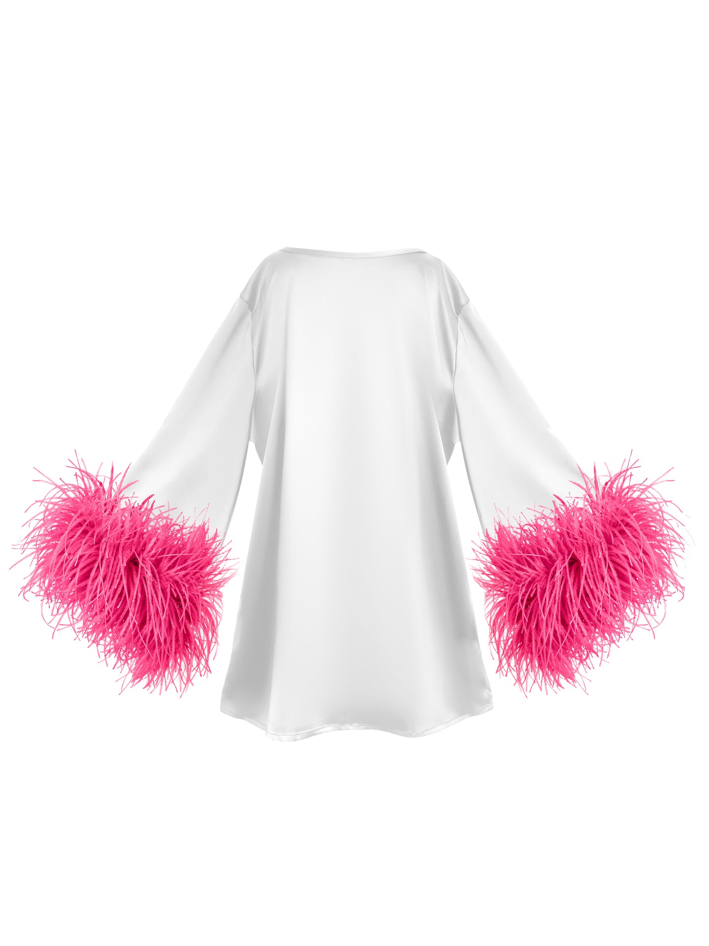 White And Pink Mini Dahlia Dress