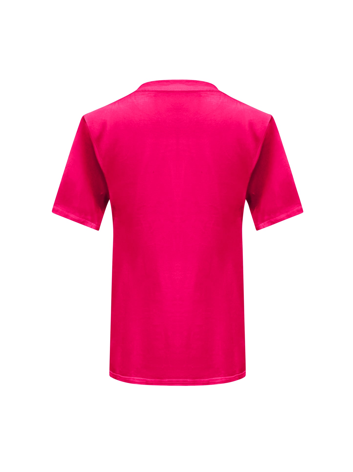 Pink Cotton T-Shirt With Sequin Flower