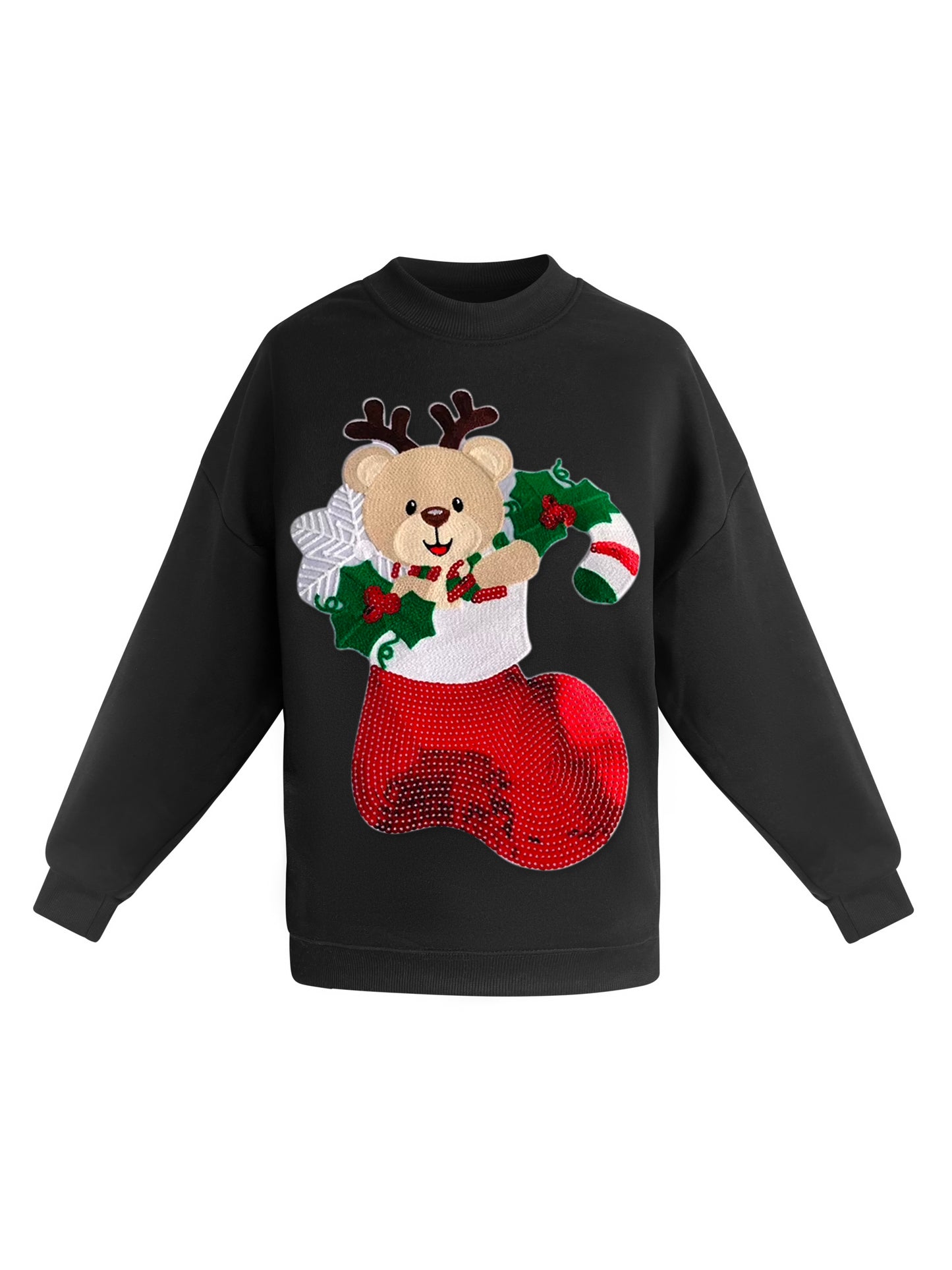 Christmas White Reindeer Sweatshirt