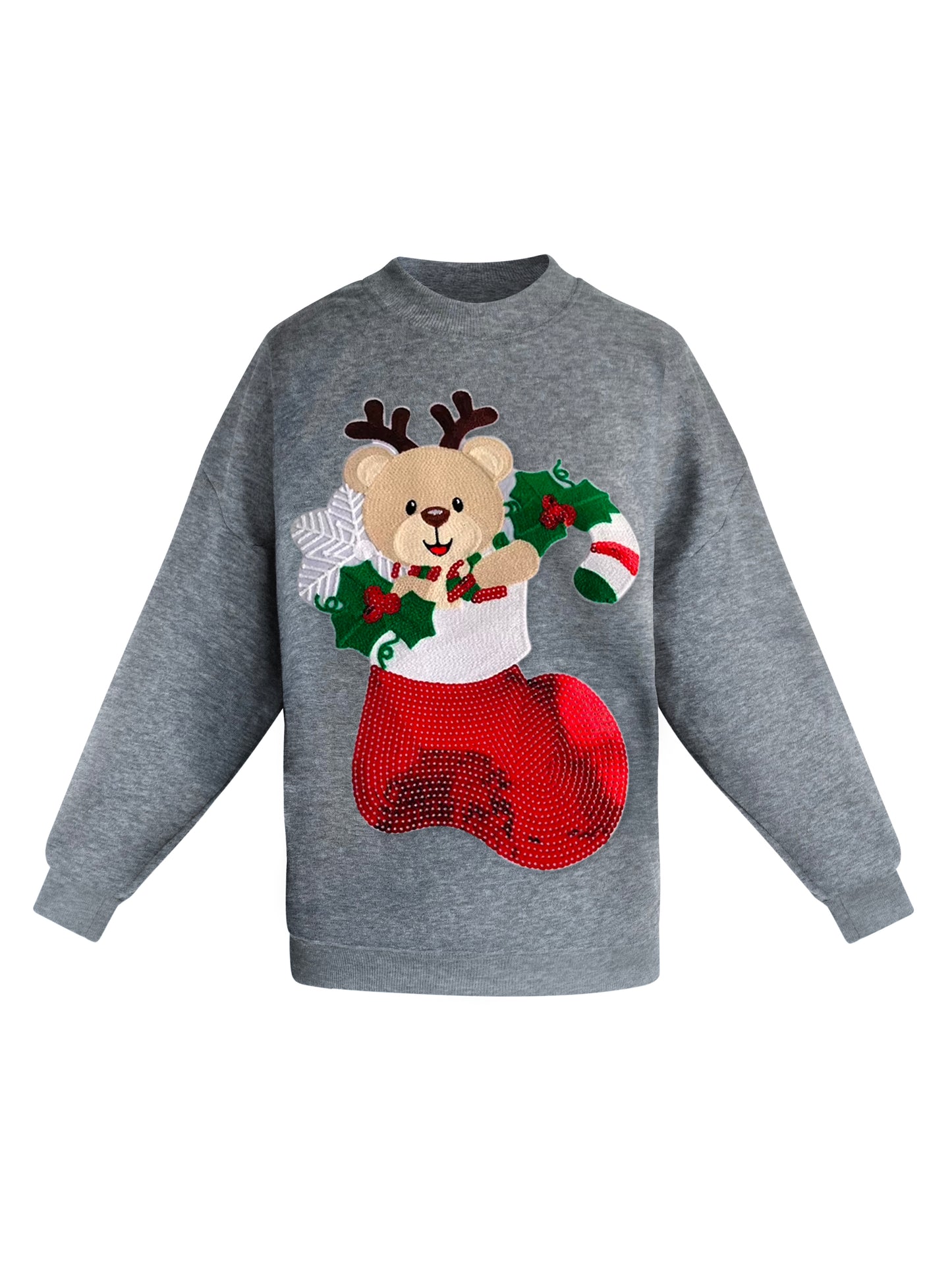 Christmas White Reindeer Sweatshirt