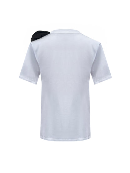 Black Rose Summer Cotton T-Shirt