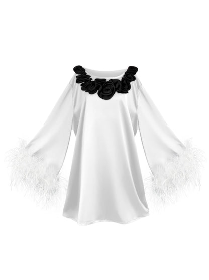 Mini Dahlia White/Black
