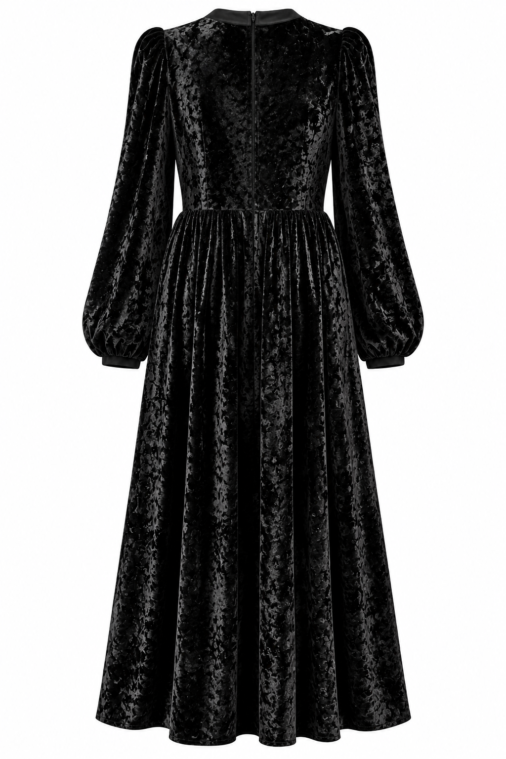 Crushed Velvet Bow Dress