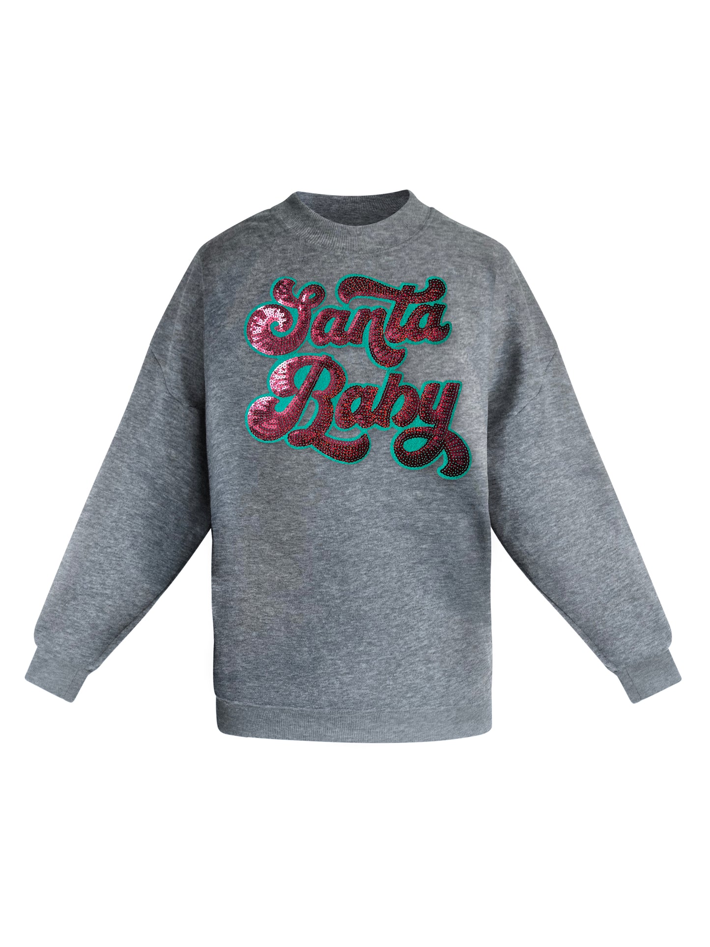 Christmas Sequin Santa Baby Sweatshirt