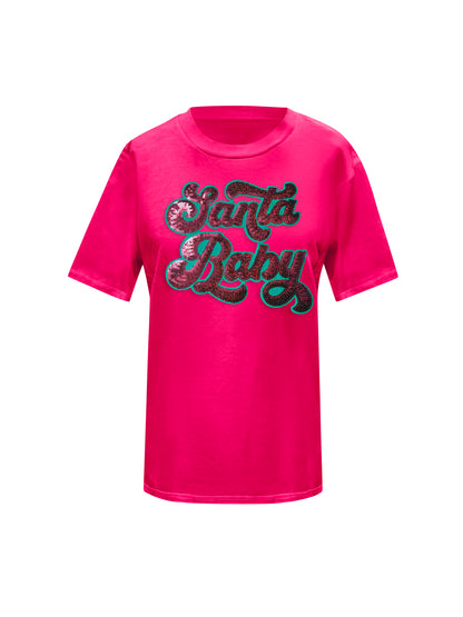 Christmas Santa Baby Sequin T-Shirt