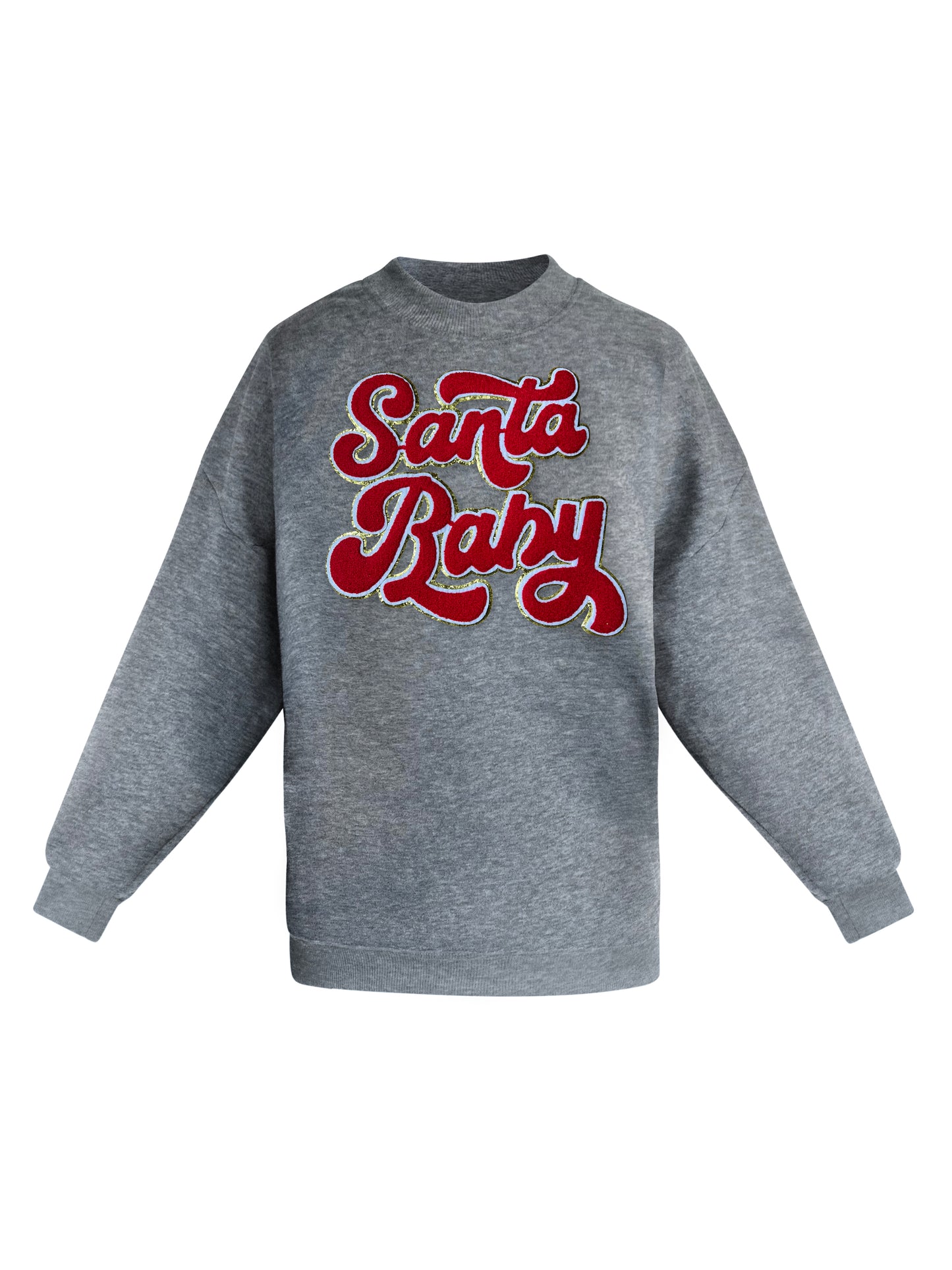 Christmas Embroidery Santa Baby Sweatshirt