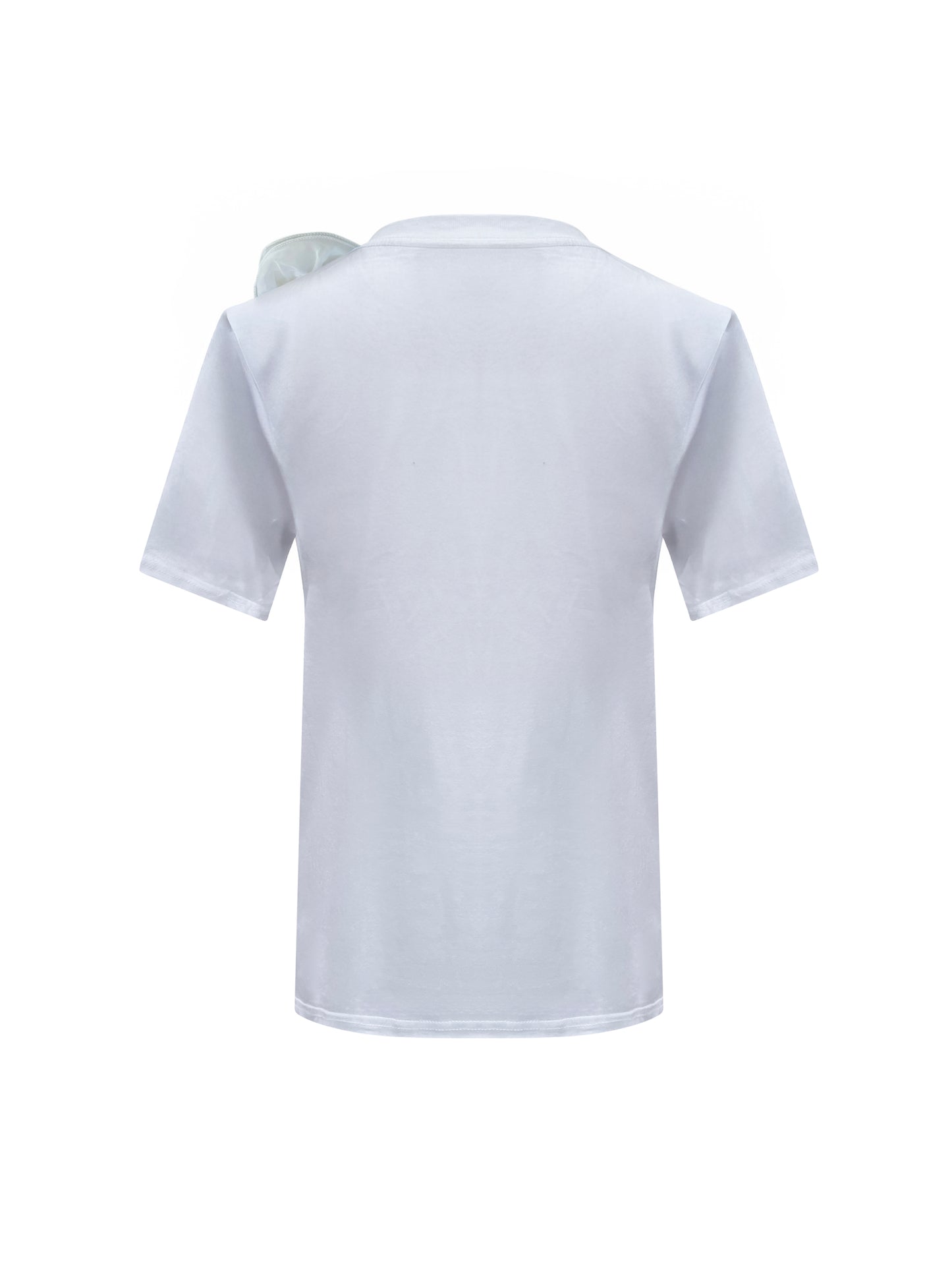 White Rose Summer Cotton T-Shirt