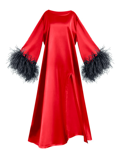 Red and Black Island Dress