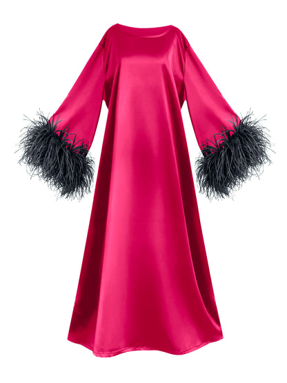Jess Maxi Pink and Black Dress