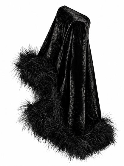 Star Black Velvet  Dress