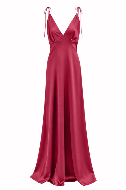 Flame Burgundy Dress