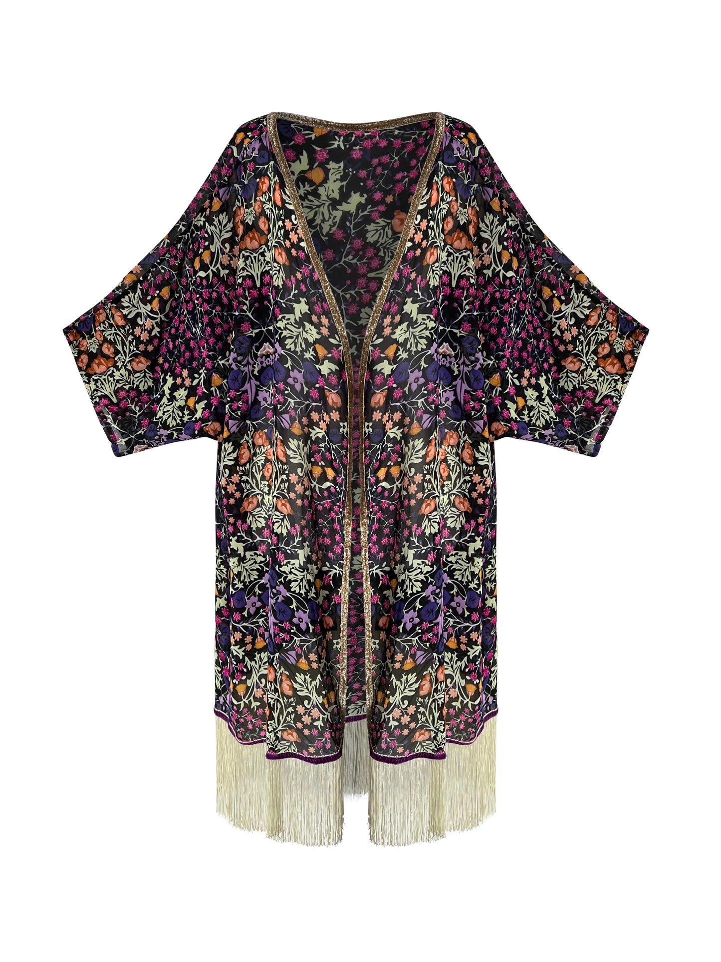 Country Fringe Kimono