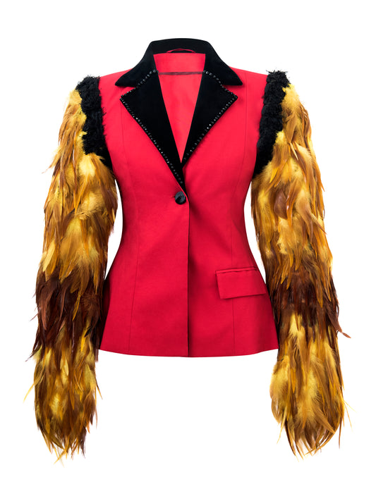 Bond Feather Red Jacket