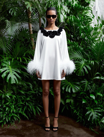 Mini Dahlia White/Black