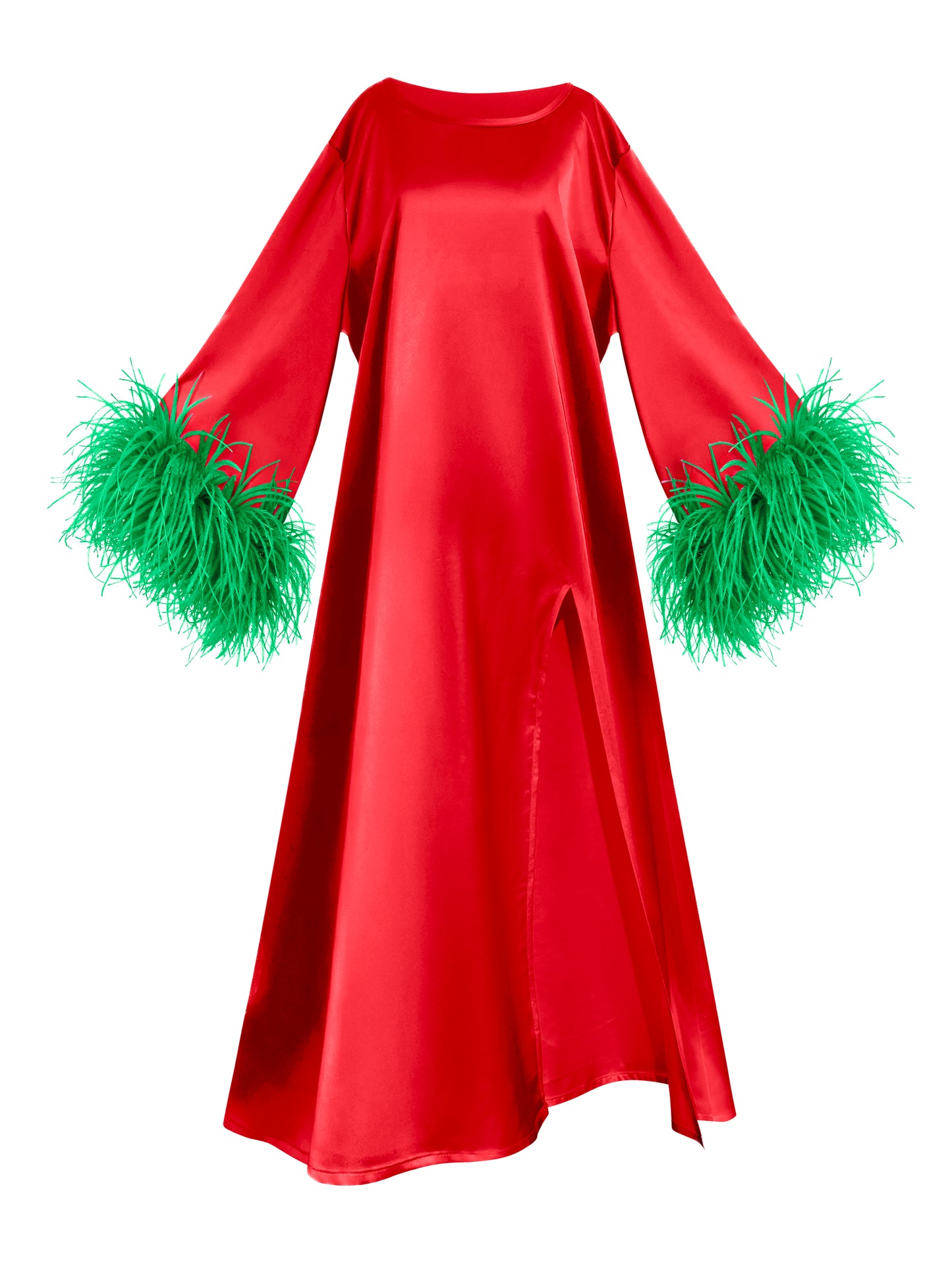 Red and Green Island Dress