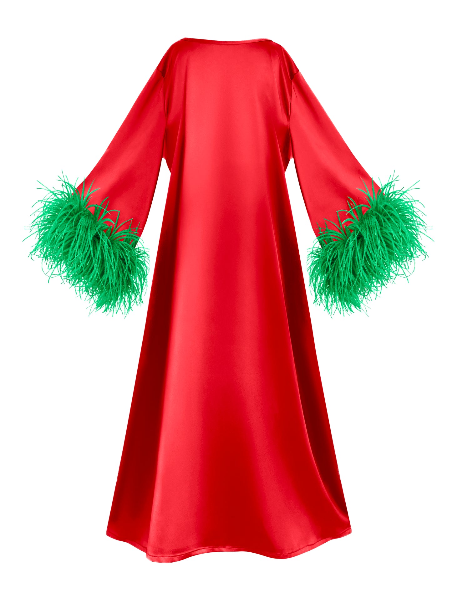 Jess Maxi Red and Green Dress