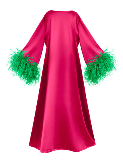 Pink and Green Island Dress