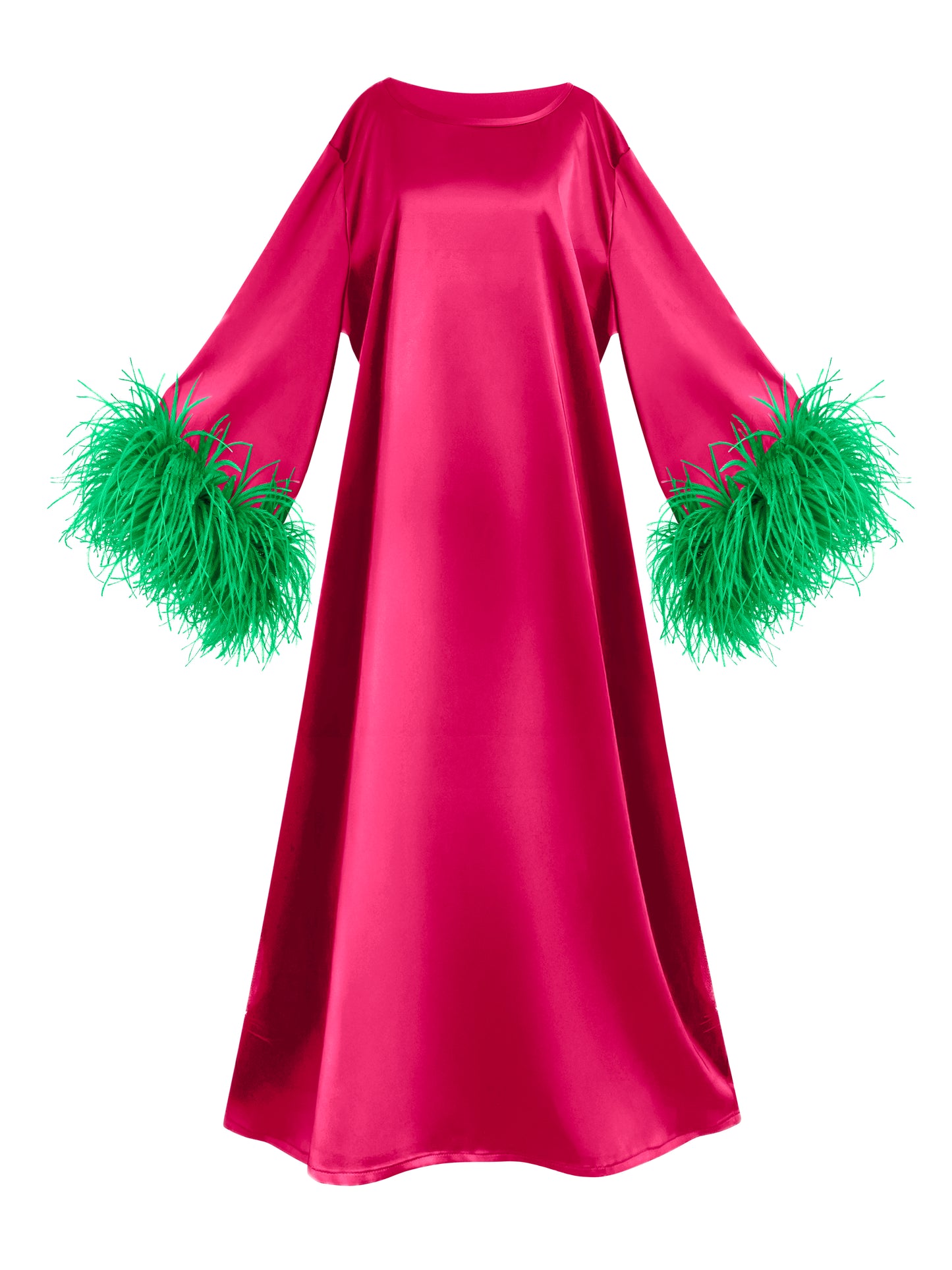 Jess Maxi Pink and Green Dress