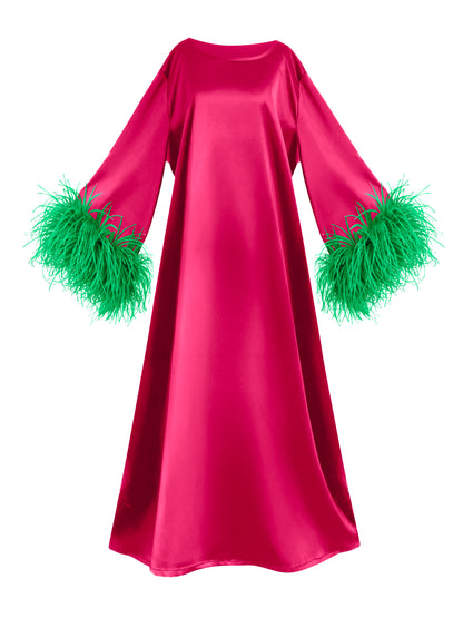 Jess Maxi Pink and Green Dress