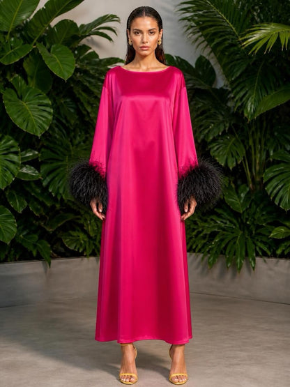 Jess Maxi Pink and Black Dress