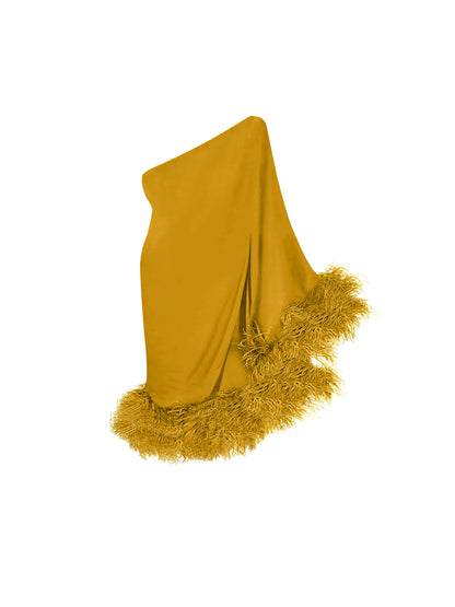 Star Mustard Mini Dress