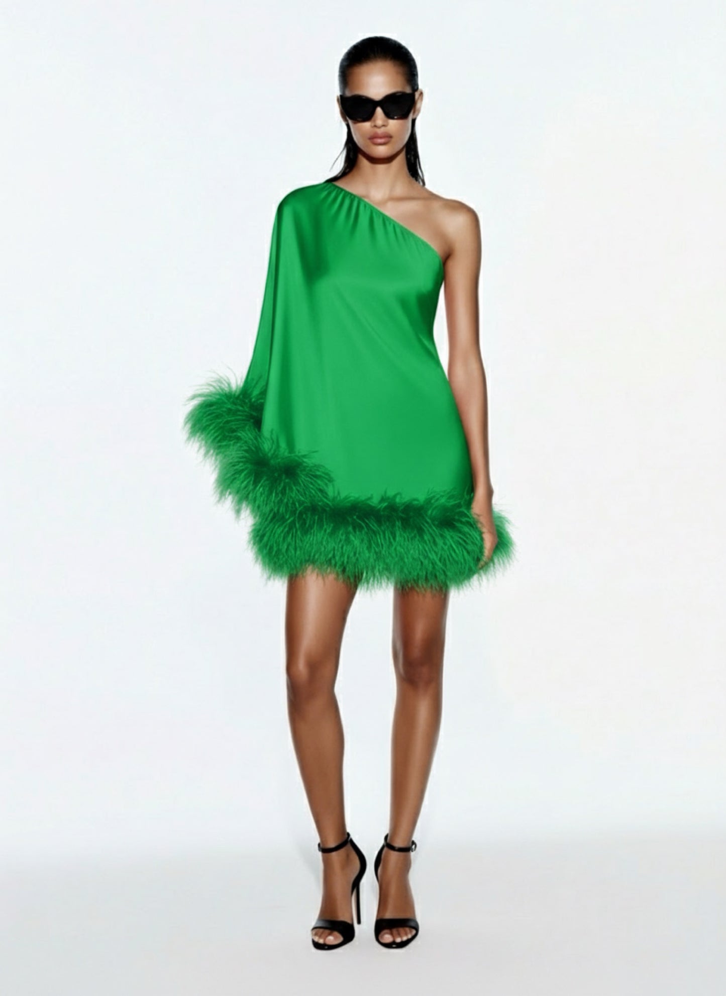 Star Green Mini Dress