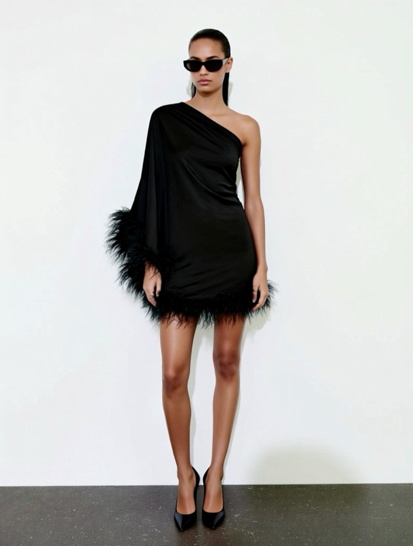 Star Black Mini Dress