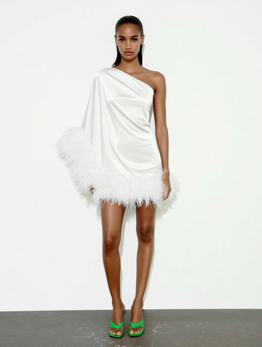 Star White Mini Dress