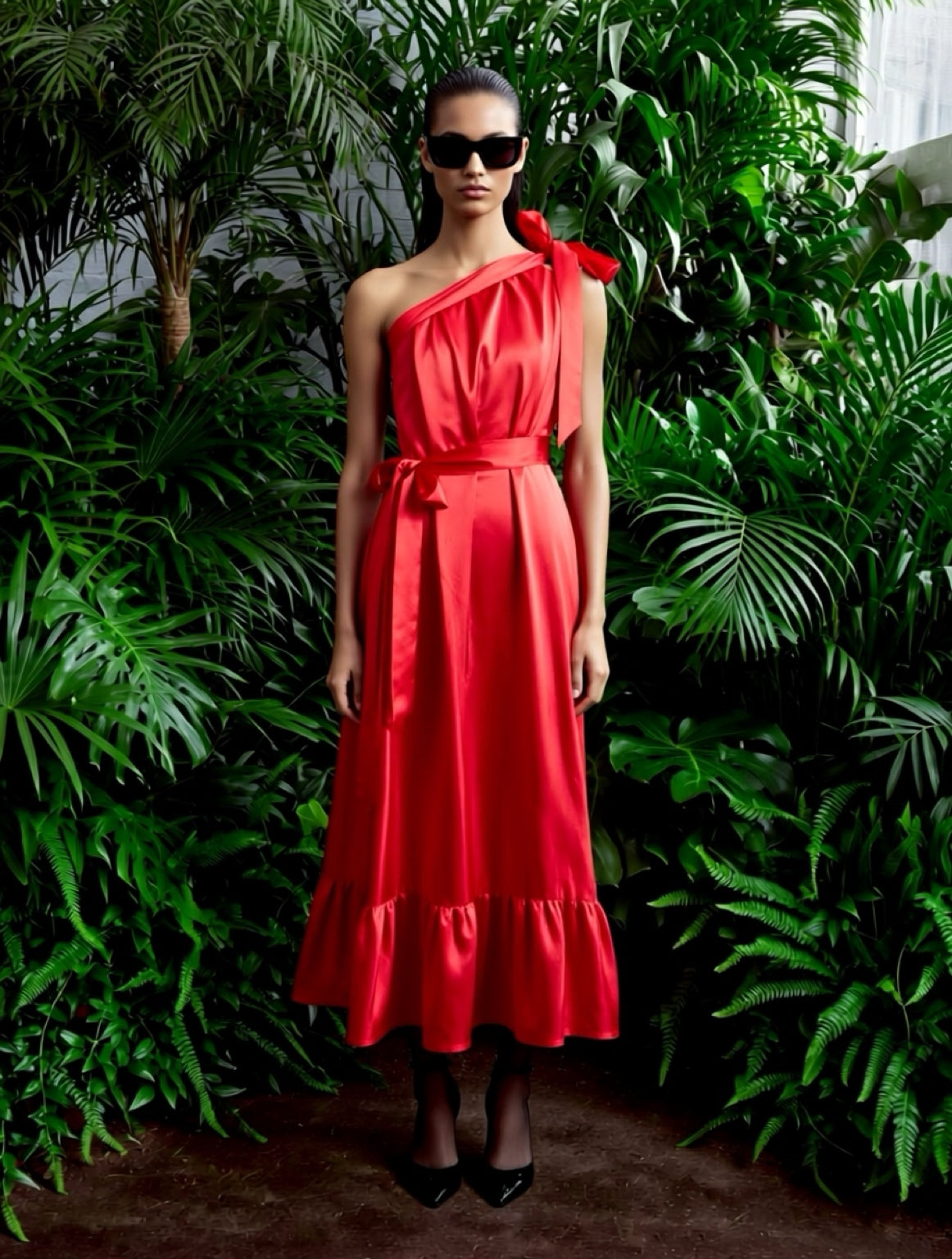 Lila Red Midi