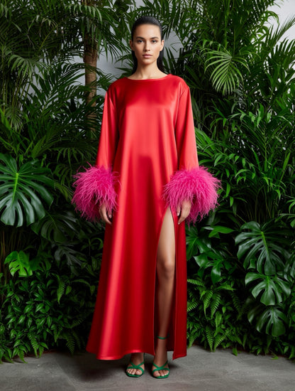 Red and Pink Island Dress