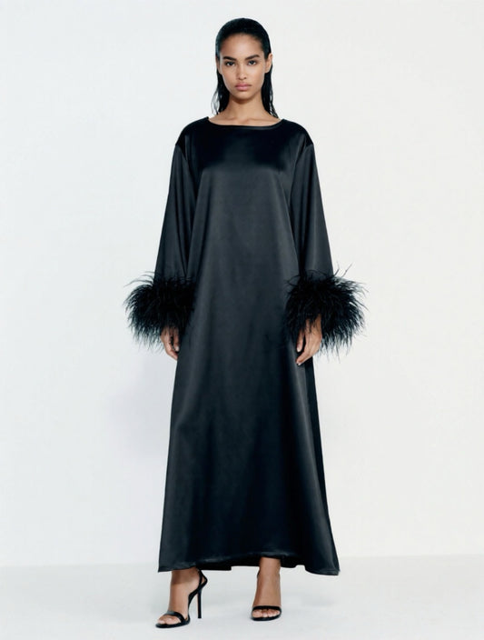 Jess Maxi Black Party Dress