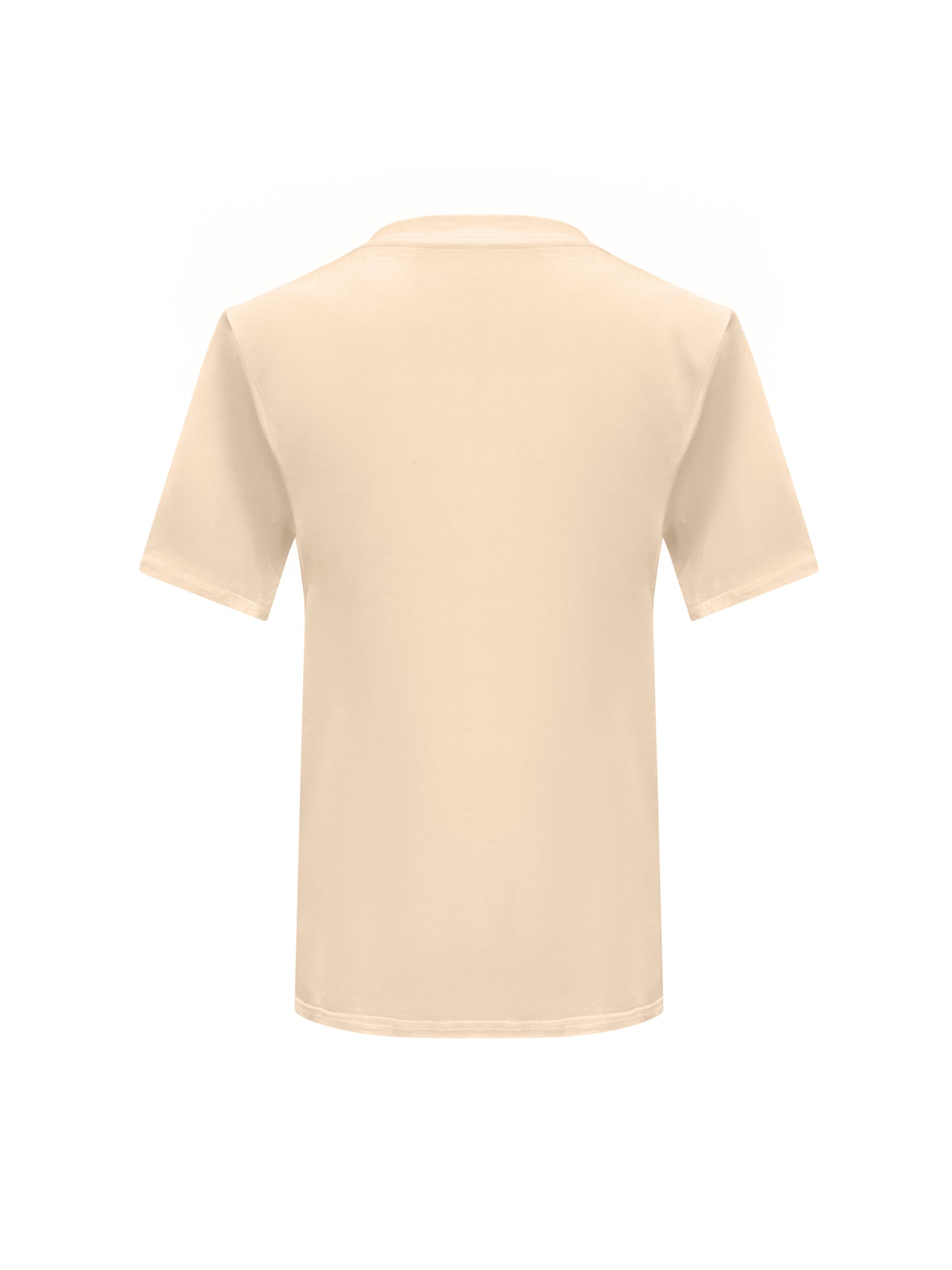 Beige Cotton Toma T-Shirt With Sequin Flower