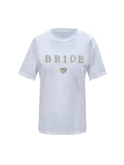 Bride Heart White T-Shirt