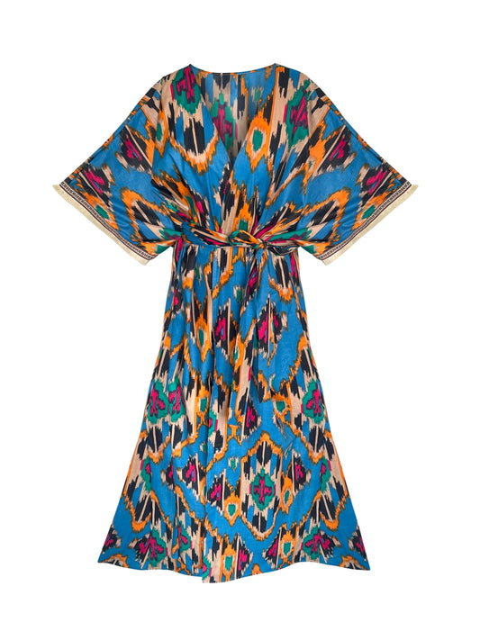 Holiday Summer Multi Long Kimono