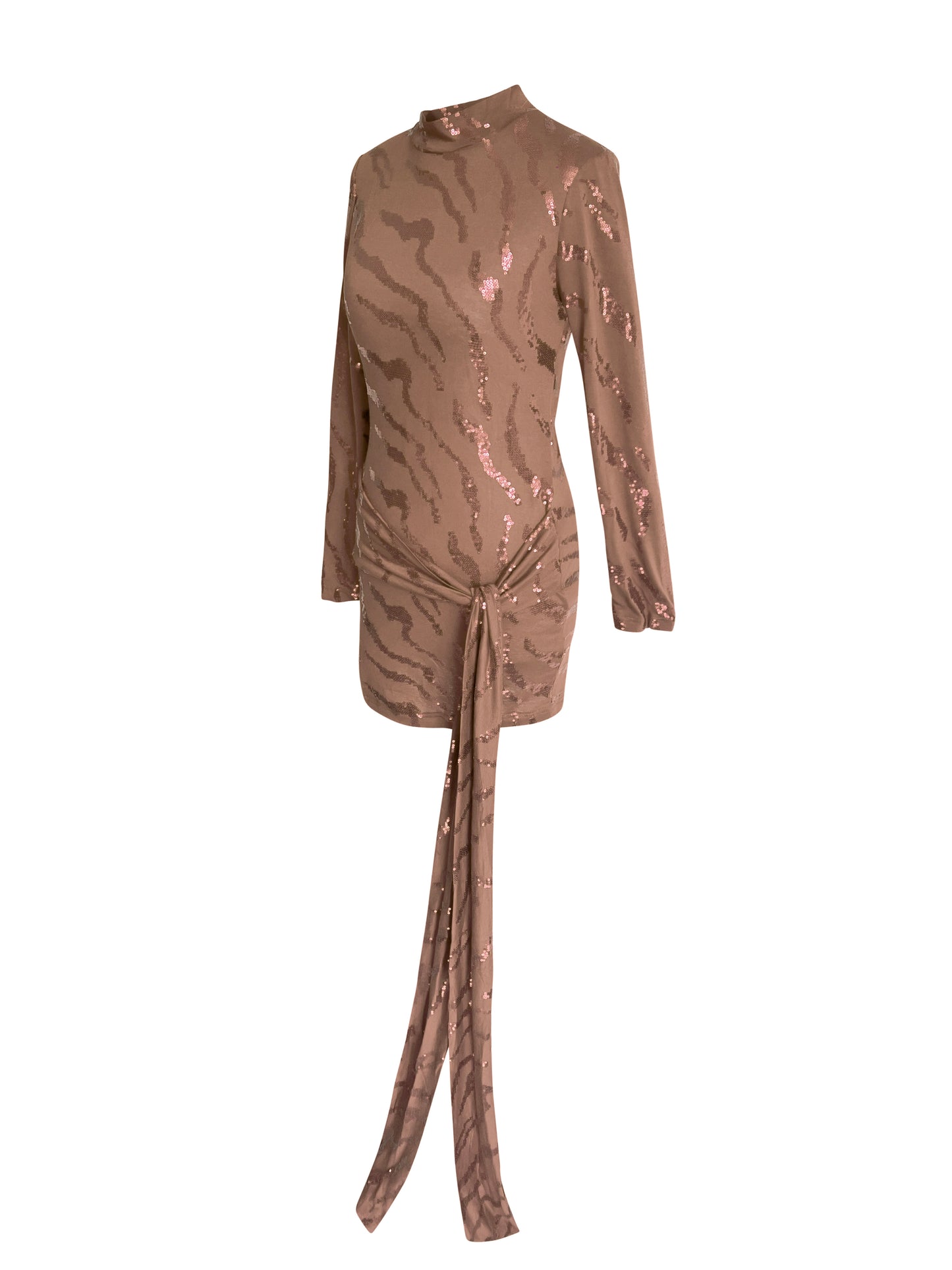 Mini Gold Seduction Evening Party Bodycon Dress