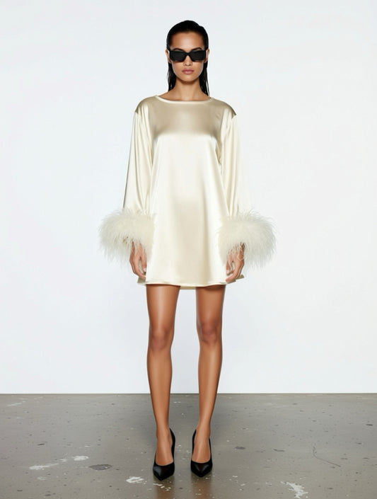 Ivory Mini Dahlia Dress