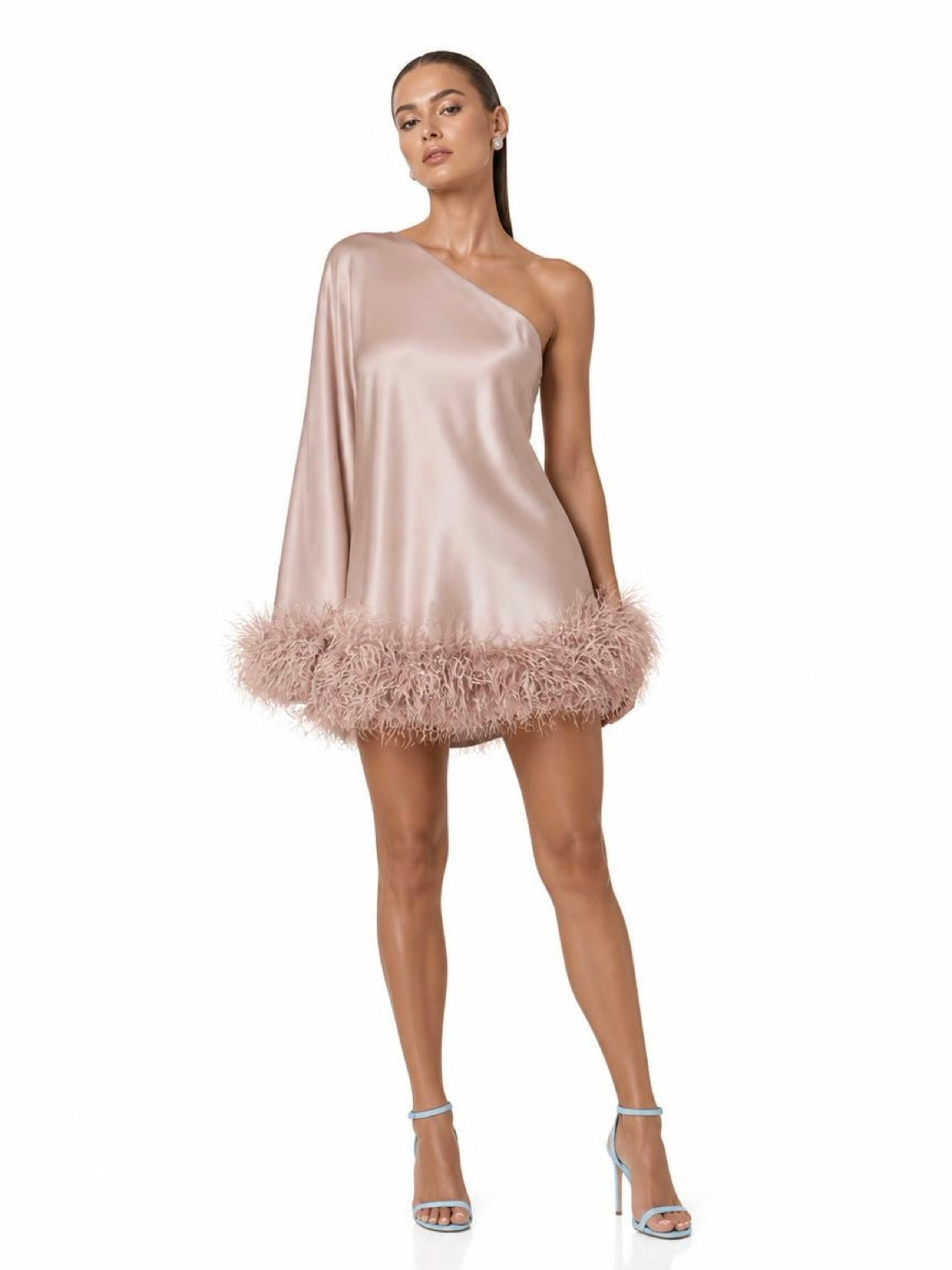 Star Dusky Pink Mini Dress