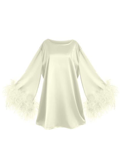 Ivory Mini Dahlia Dress