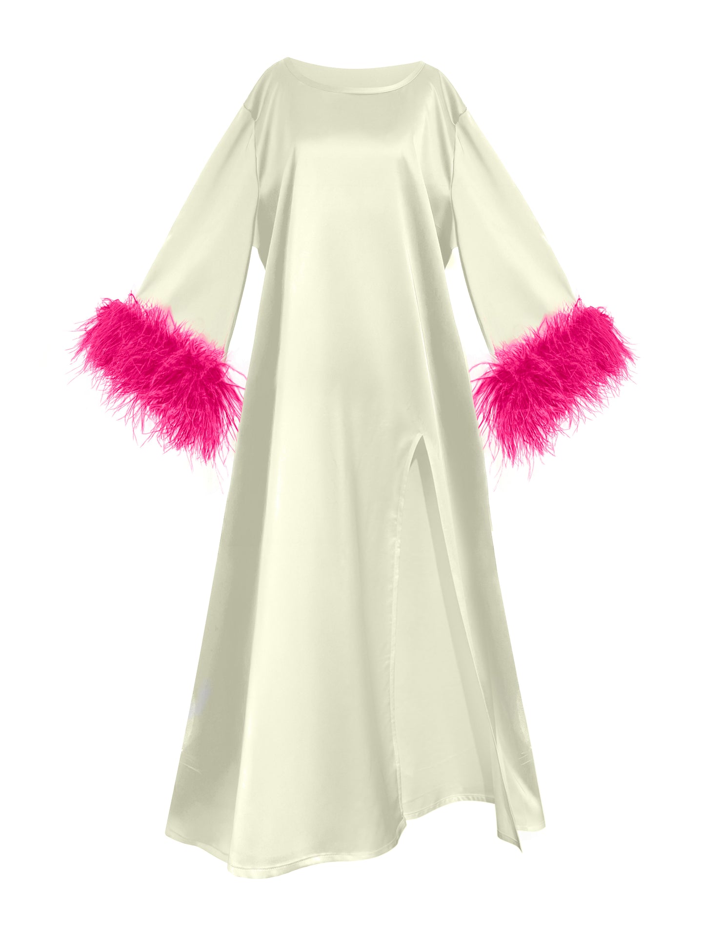 Ivory And Pink Island Dress